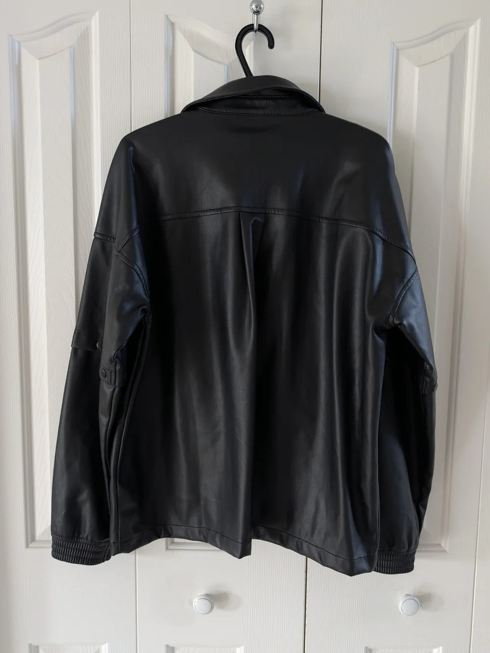 Adidas Originals Faux Leather Track Jacket - Picture 2 of 5